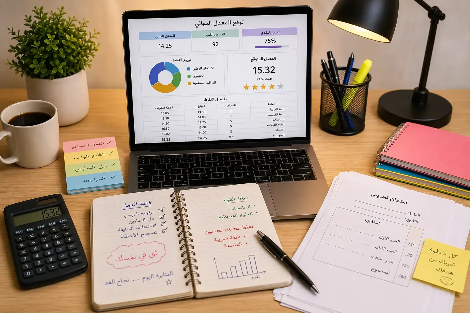 كيف تتوقع معدلك النهائي في الباكالوريا بدون توتر