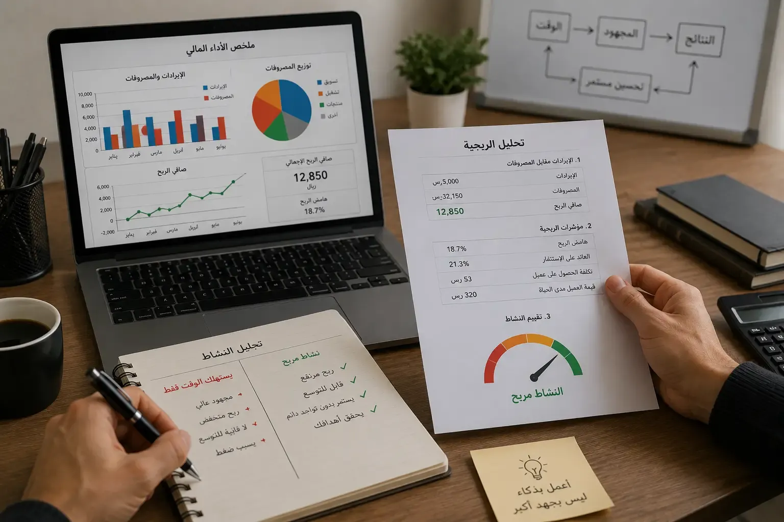 كيف تعرف هل نشاطك مربح فعلا أم يستهلك الوقت فقط